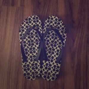 Coach Flip Flops Size 9-10